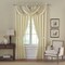 Threadmade Home Versailles Faux Silk Blackout Window Curtain, Ivory - 52"W x 84"L